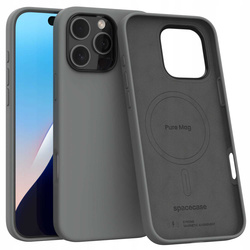 Spacecase Etui Pure Mag iPhone 16 Pro Max gray