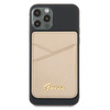 Guess Wallet Card Slot GUWMSSASLGOMagSafe Saffiano złoty/gold