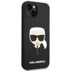 KARL LAGERFELD KLHCP14MSLKHBK IPHONE 14 PLUS / 15 PLUS 6,7" HARDCASE CZARNY/BLACK SILICONE KARL`S HEAD