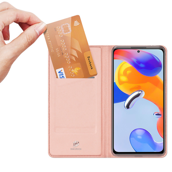 DUX DUCIS SKIN PRO HOLSTER COVER FLIP COVER FOR XIAOMI REDMI NOTE 11 PRO + 5G / 11 PRO 5G / 11 PRO PINK
