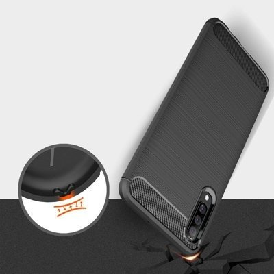 CASE ETUI CARBON LUX CZARNY SAMSUNG GALAXY A70