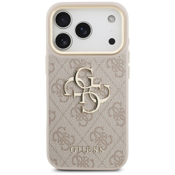 Etui Guess 4G Big 4G Classic Logo Big    Strap Metal Buttons do iPhone 17 Pro różowy