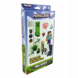 NAKLEJKI DEKORACYJNE NA ŚCIANĘ MINECRAFT 19SZT POWYSTAWOWE