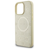 Guess GUHMP16XPSAPSMED iPhone 16 Pro Max6.9" złoty/gold hardcase Saffiano Peony Classic Logo MagSafe