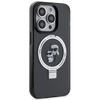 Karl Lagerfeld KLHMP13LHMRSKCK iPhone 13 Pro 6.1" black/black hardcase Ring Stand Karl&amp;Choupette MagSafe