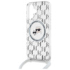 Karl Lagerfeld KLHMP16SHCKCKLCT iPhone    16 6.1" transparent hardcase IML Crossbody Monogram Karl & Choupette Head MagSafe