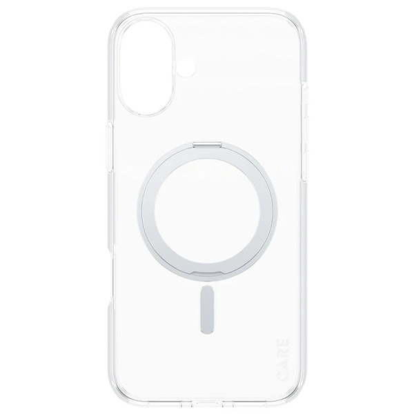 CARE by PanzerGlass Feature Kickstand Case iPhone 16 Plus 6.7" srebrny/silver MagSafe 1327