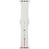 Pasek Audi Sport Red Logo Silicone Watch Strap do Apple Watch 40/41/42mm biały