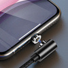 USAMS Kabel USB-A/Lightning 1mkątowy magnetyczny U54 czarny/black SJ444USB01 (US-SJ444)