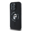 Karl Lagerfeld KLHMP16XSCMKCRHK iPhone 16 Pro Max czarny/black HC MagSafe Silicone KC Heads Ring