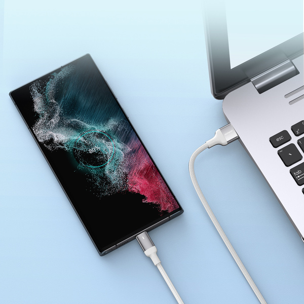 Joyroom kabel USB - USB C 3A do szybkiego ładowania i transferu danych A10 Series 3 m biały (S-UC027A10)