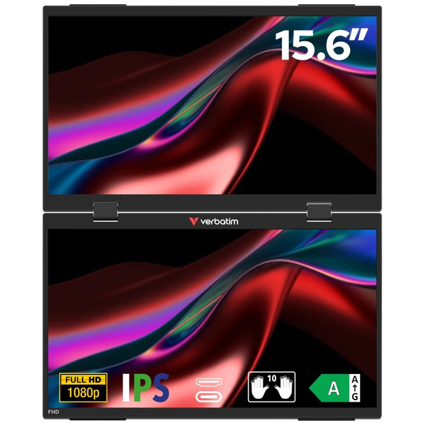 Przenośny podwójny monitor Verbatim      Essentials 15,6" FHD czarny 32403