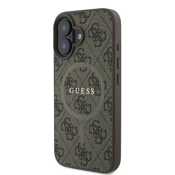 Guess GUHMP16MG4GFRW iPhone 16 Plus6.7" brązowy/brown hardcase 4G Ring Classic Logo MagSafe