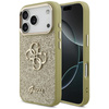 Etui Guess Fixed Glitter Big 4G Metal    Frame do iPhone 17 Pro złoty