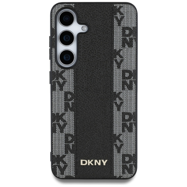 Etui DKNY Leather Checkered Pattern      MagSafe do Samsung Galaxy S25 czarny