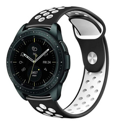 Beline pasek Watch 20mm Sport Silicone czarno-biały black/white box