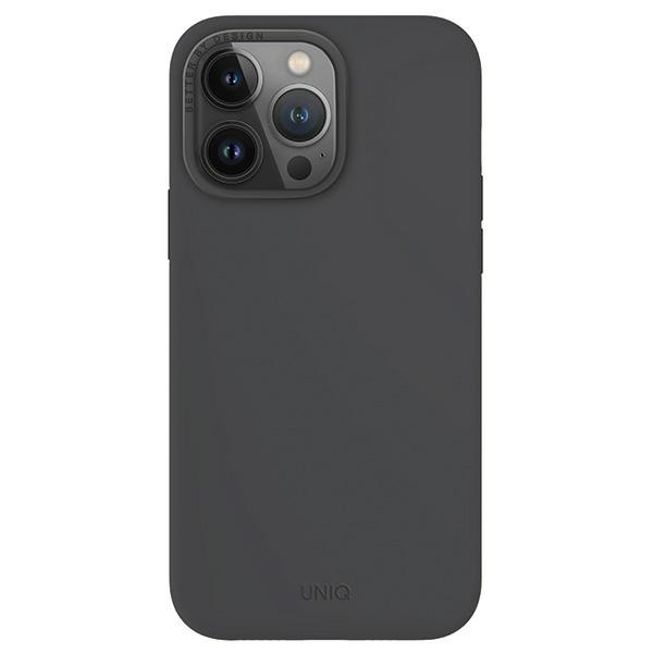 Etui UNIQ Lino Hue Magclick Charging do iPhone 15 Pro Max - szare