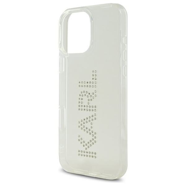 Karl Lagerfeld KLHCP16XHKLSTDCT iPhone    16 Pro Max 6.9" przezroczysty/transparent hardcase IML Rhinestones Logo