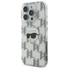 Karl Lagerfeld KLHCP16LHKLPKHT iPhone 16 Pro 6.3" przezroczysty/transparent hardcase IML Karl Head Electroplated