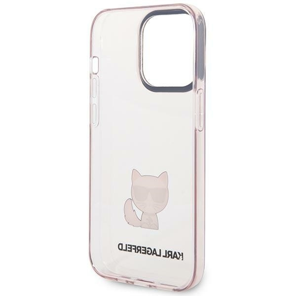Etui Karl Lagerfeld Choupette Body na iPhone 14 Pro 6,1" - różowe
