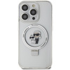 Karl Lagerfeld Ring Stand Karl&Choupette MagSafe case for iPhone 13 Pro / 13 - white