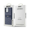 DKNY DKHCP15XPRTHSLB iPhone 15 Pro Max6.7" niebieski/blue hardcase Leather Mono Stripe & Metal Logo
