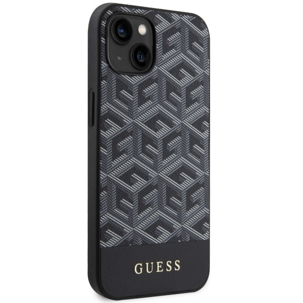 Guess GUHMP14SHGCFSEK iPhone 14 / 15 /13 6.1" czarny/black hardcase GCube Stripes MagSafe