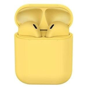 EARPHONES BLUETOOTH TWS I12 YELLOW