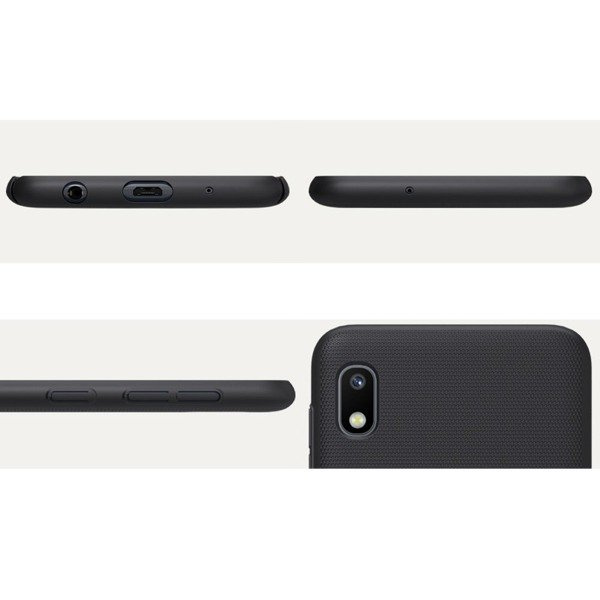 NILLKIN FROSTED SHIELD WZMOCNIONE ETUI + PODSTAWKA LG G8 THINQ CZARNY
