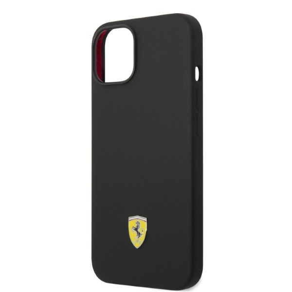 Ferrari FEHMSIP14SBK iPhone 14 6.1" black/black hardcase Silicone Metal Logo Magsafe