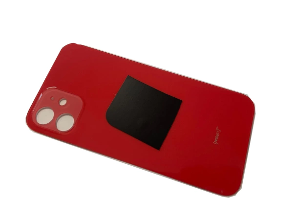 Tylna szyba / klapka baterii / obudowa do Apple iPhone 12 RED