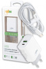 TRAVEL CHARGER CALLME LS13 2 USB PD + QC 3.0 WITH CABLE TYPE C 18W WHITE