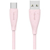 Kabel USAMS Green Series SJ714 18W 3A    USB-A do USB-C 1m różowy