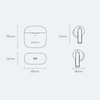 Baseus E3 bezprzewodowe słuchawki Bluetooth 5.0 TWS douszne wodoodporne IP64 czarny (NGTW080001)