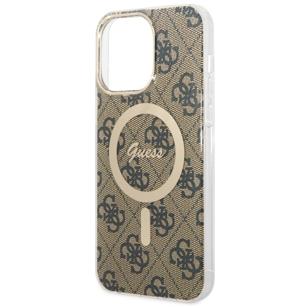 Guess GUHMP14XH4STW iPhone 14 Pro Max6.7" brązowy/brown hardcase 4G MagSafe