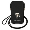Torebka Karl Lagerfeld Saffiano Ikonik Karl 6.7'' - czarna