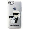 Karl Lagerfeld KLHCI8HNKCTGT iPhone 7/8/ SE 2020 / SE 2022 transparent hardcase Gliter Karl&amp;Choupette