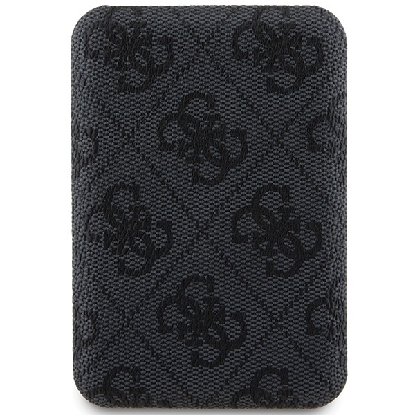 Guess Powerbank indukcyjny 15WGUPB5FP4EMGK 5000mAh czarny/black 4G Leather Metal Logo MagSafe