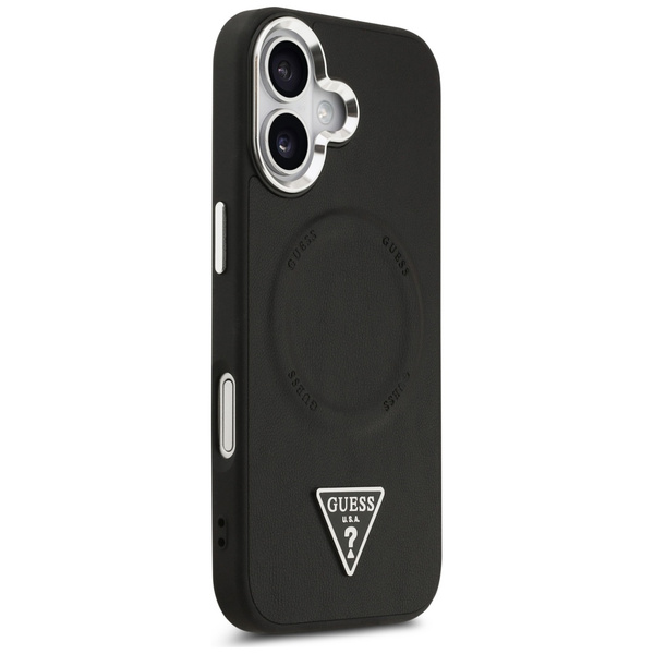 Etui Guess Triangle Logo MagSafe do      iPhone 17 czarny