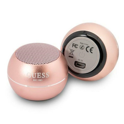 GUESS GŁOŚNIK BLUETOOTH GUWSALGEP SPEAKER MINI RÓŻOWY/PINK