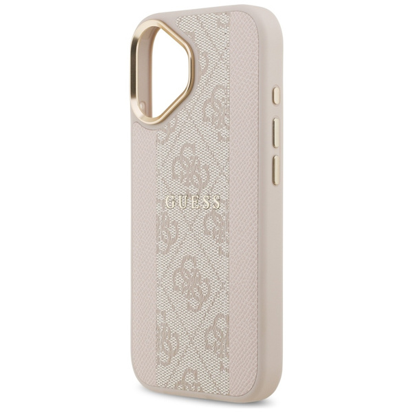 Etui Guess 4G Stripe MagSafe do iPhone   17 różowy