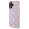 Guess GUHMP16SPGPYSP iPhone 16 6.1" różowy/pink hardcase Peony Script MagSafe