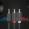 Ugreen AV102 10512 cable 3.5 mm mini jack (male) / 2RCA (male) 3m - gray