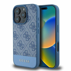 Guess GUHCP16XG4GLBL iPhone 16 Pro Max6.9" niebieski/blue hardcase 4G Bottom Stripe