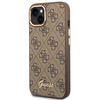 Guess GUHCP14MHG4SHW iPhone 14 Plus/ 15 Plus 6.7" brązowy/brown hard case 4G Vintage Gold Logo