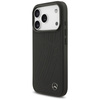 Etui Mercedes Leather Large Laurel Leave MagSafe do iPhone 17 Pro czarny