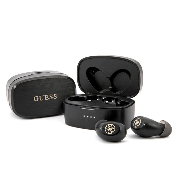 GUESS SŁUCHAWKI BLUETOOTH GUTWSJL4GBK TWS + STACJA DOKUJĄCA CZARNY/BLACK 4G