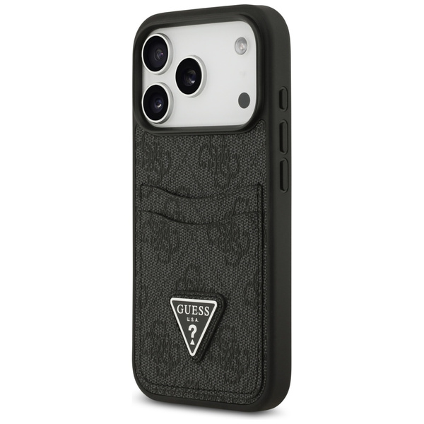 Etui Guess 4G Double Card Triangle do    iPhone 17 Pro czarny