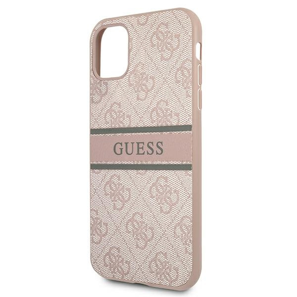 Guess GUHCN614GDPI iPhone 11 6,1"/ Xr różowy/pink hardcase 4G Stripe
