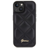 Guess GUHCP15SPSQSQSK iPhone 15 / 14 / 13 6.1" czarny/black hardcase Quilted Metal Logo